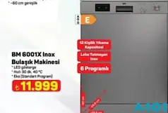SEG BM 6001X INOX BULAŞIK MAKİNESİ
